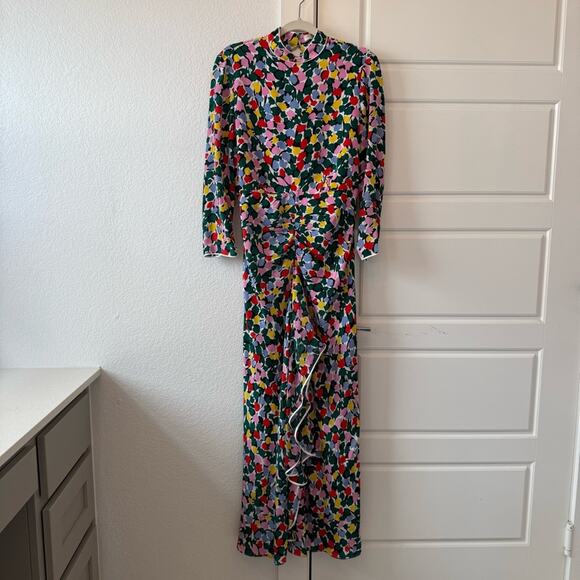 Rixo Lucy Dress Camouflage Micro Tulip - Picture 4 of 9